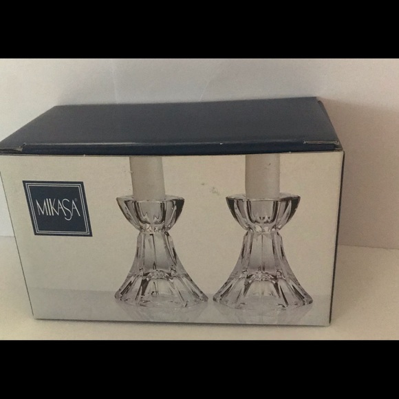 New Mikasa Crystal Candleholder Metro Flair made in Slovenia - Picture 14 of 15